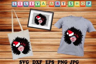 Afro Christmas Woman: A Festive Addition to Your Graphics and Crafts
