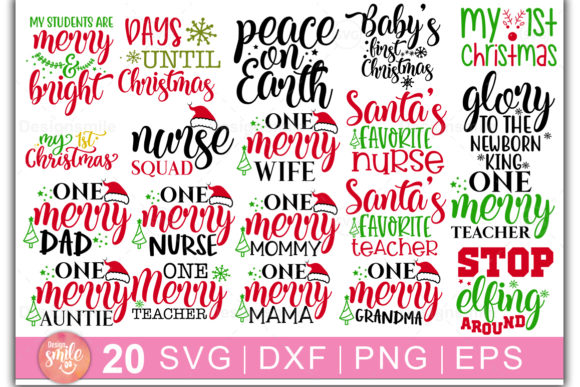 Christmas Bundle 20 Designs: A Must for Craft Graphics