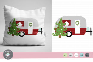 Christmas Camper Graphics for Holiday Crafts Content