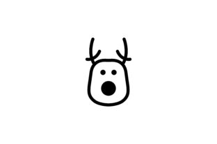 Christmas Dear Line Art Vector Icon: Graphics Review