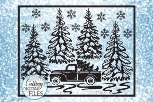 Christmas Truck Winter Scene: Graphics & Crafts Review