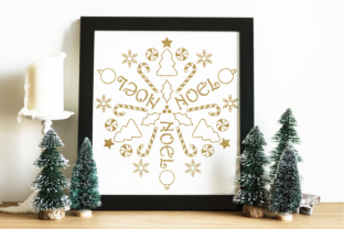 Circular Christmas Mandala Art: Graphics for Crafts