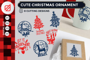 Cute Christmas Ornament Graphics for Crafts