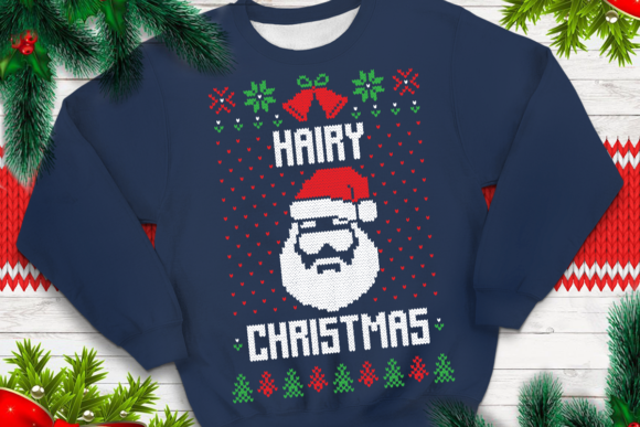 Hairy Christmas: A Festive Embroidery Design