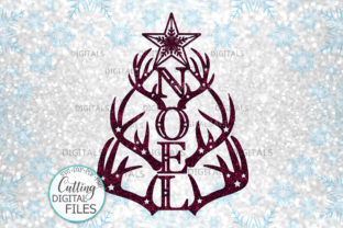 Noel Christmas Tree Deer Antlers Svg Cut Review