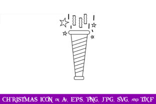 Party Horn Christmas Icon: A Festive Graphics Asset