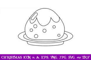 Pudding Christmas Icon: A Festive Graphics Addition