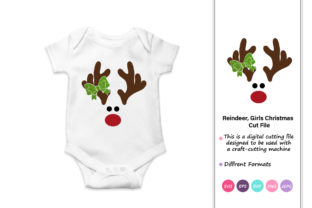 Reindeer Girls Christmas Graphics for Local Crafts Branding