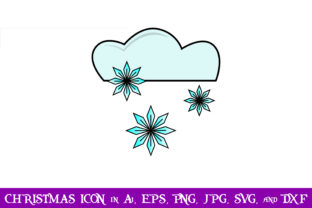 Snow Cloud Christmas Icon: A Versatile Graphics Asset