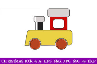 Train Toy Christmas Icon: A Festive Embroidery Design
